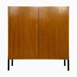 Cassettiera vintage in teak con gambe in metallo, Germania, anni '60