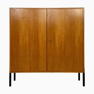Cassettiera vintage in teak con gambe in metallo, Germania, anni '60