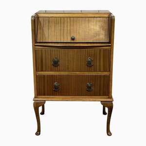 English Mahogany and Beech Secretary, 1950s