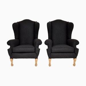 Set of Wing Back Armchairs from Hille, 1920s