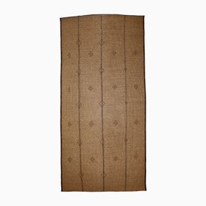 Tapis Berbère Touareg en Cuir et Jonc de Mauritanie, 1998