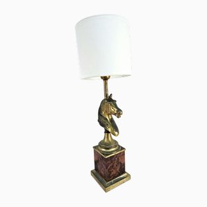 Lámpara de mesa con forma de caballo francesa vintage de Maison Charles
