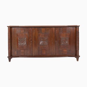 Eichenholz Schrank mit 3 Türen, 1950er