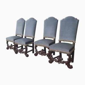 Sedie barocche, metà XIX secolo, set di 4