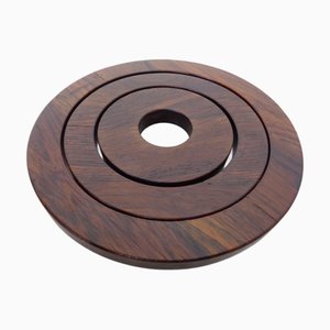 Danish Rosewood Coasters, 1960s, Set of 3