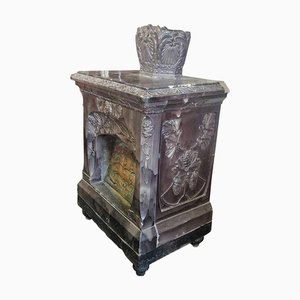Majolica Stove, Late 19th Century - Early 20th Century