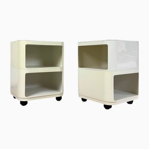 Componibili Aufbewahrungs- oder Servierwagen von Anna Castelli für Kartell, 1960er, 2er Set