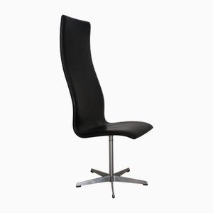 Scandinavian Swivel Oxford Office Chair by Arne Jacobsen for Fritz Hansen, 1960s
