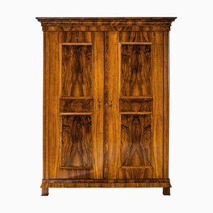 Biedermeier Wardrobe in Walnut, 1830s