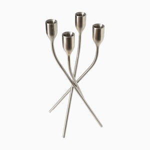 Bougeoir en Acier Inoxydable par Claus Jensen & Henrik Holbaek pour Eva Solo, 2000s
