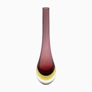 Vaso sommerso in vetro di Murano di Flavio Poli per Seguso