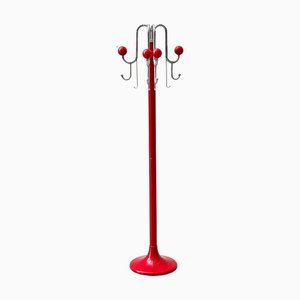 Mid-Century Wardrobe in Red by LHT Bologna