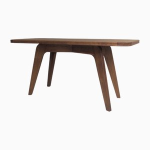 Sculptural Modernist French Oak Table, 1930s
