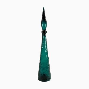 Italian Glass Empoli Decanter, 1960s