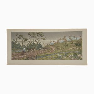 Henri Rivière, La Féérie des Heures: L'Averse, Lithograph