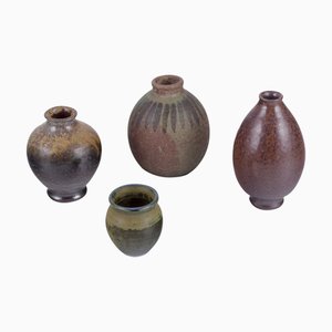 Swedish Miniature Ceramic Vases from Wallåkra, 1960s, Set of 4