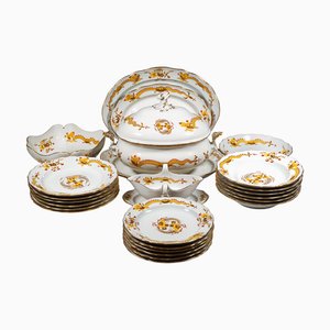 Vintage Dinner Set from Meissen, 1920s, Set of 25
