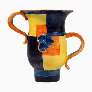 Art Ceramics Expressive Style Vase from Wiener Werkstaette, 1920s