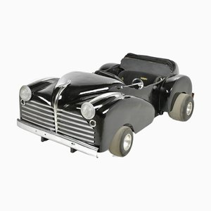 Vintage Carousel Car Converted Into a Go-Kart