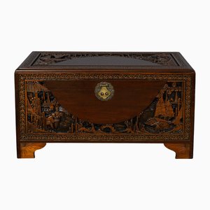Commode Asiatique Vintage avec Pieds Sculptés