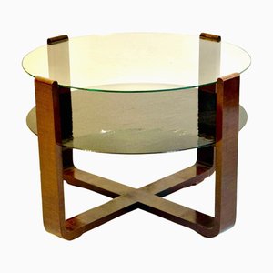 Art Deco Tisch aus Nussholz, 1930er