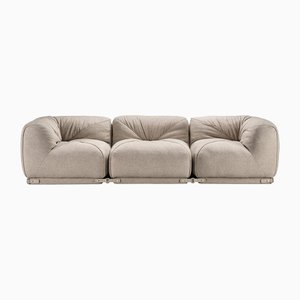 Leisure Beige Modular Sofa by Lorenza Bozzoli, Set of 3