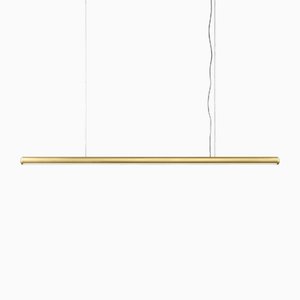 Lampe à Suspension Tratto en Acier Doré par Paolo Rizzato