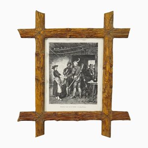 After Franz Defregger, Bavarian Scene, 1900s, Copper Engraving Print