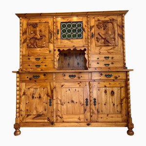 Pinewood Kitchen Credenza, 1960s