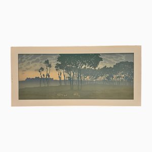Henri Rivière, La Féérie des Heures : L'Aube, Lithographie