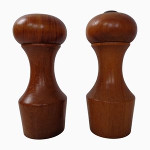 Mid-Century Teak Salzstreuer & Pfeffermühle von Zassenhaus, 1960er, 2er Set, 2er Set