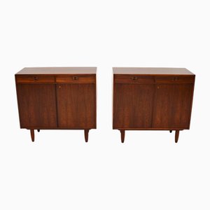Vintage Danish Cabinets, 1960s, Set of 2