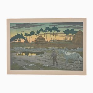 Henri Rivière, Les Aspects de la Nature : Le Crépuscule, Lithographie