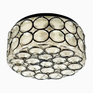 Mid-Century Glass Flush Mount from Limburg, Germany, 1960s