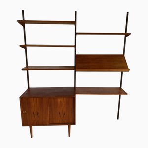 Wall System in Teak by Kai Kristiansen for FM Møbler, Set of 10