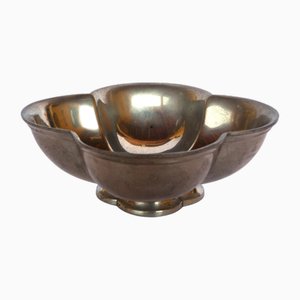 Art Deco Pewter Bowl from Just Andersen, 1930s