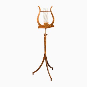 English Adjustable Walnut Music Recital Stand, 1820s