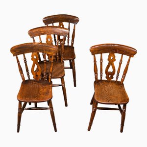 Sillas de puesto inglesas, década de 1870. Juego de 4