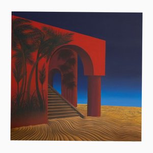 Marta Rynkiewicz, Of Sands and Shadows, 2025, Huile sur Toile