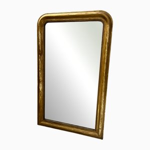 19th Century Louis Philippe Mirror in Wood and Gilded Stucco