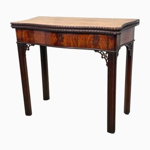 Antique Georgian Mahogany Serpentine Tea Table, 1760