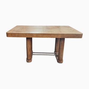 Italian Art Deco Walnut Table, 1930s