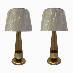 Table Lamps by Ercole Barovier for Barovier & Toso, Set of 2