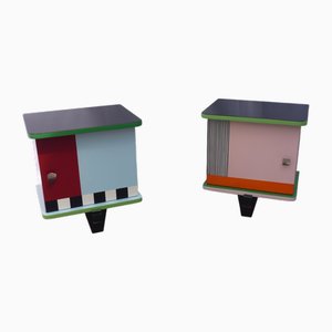 Kleine Vintage Nachttische, 2er Set