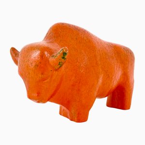 Ceramic Bull by Kurt Tschörner for Ruscha, 1960s