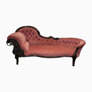 Sofá cama victoriano de caoba, siglo XIX