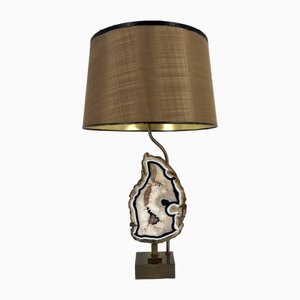 Lampada da tavolo vintage in ottone, anni '70