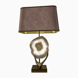 Lampada da tavolo vintage in ottone, anni '70
