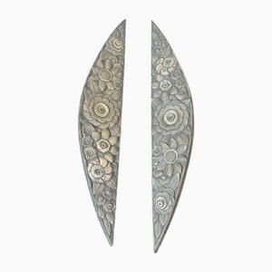 Vintage Art Deco Ornaments, 1930, Set of 2