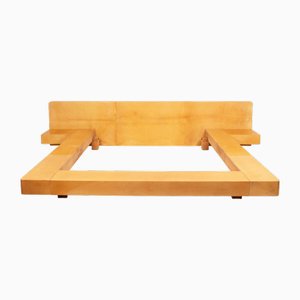 Parchment Bed by Aldo Tura for Tura Milano, 1960s